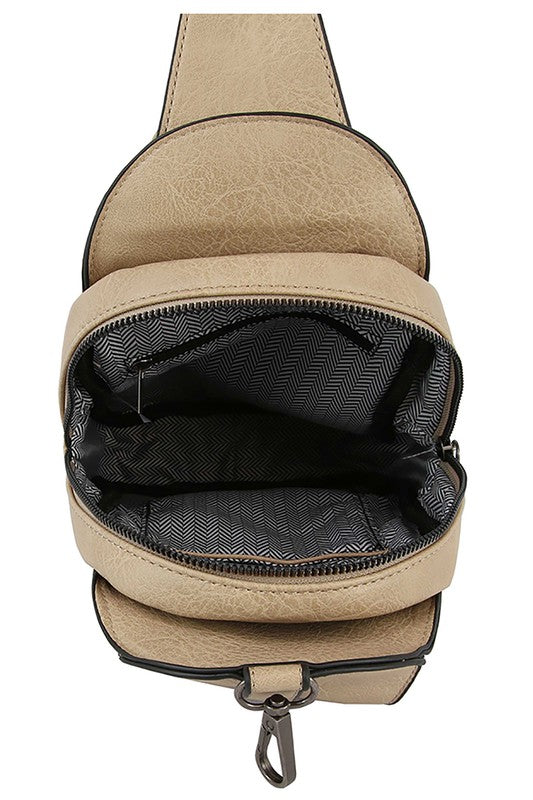 Buckle Pocket Sling Bag Backpack - lolaluxeshop