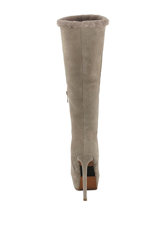 SALDANA Convertible Suede Leather High Boots - lolaluxeshop