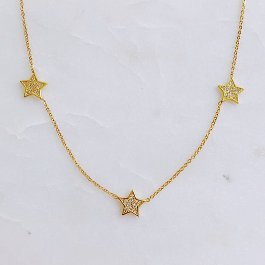 Stars In Greek Island Necklace - lolaluxeshop