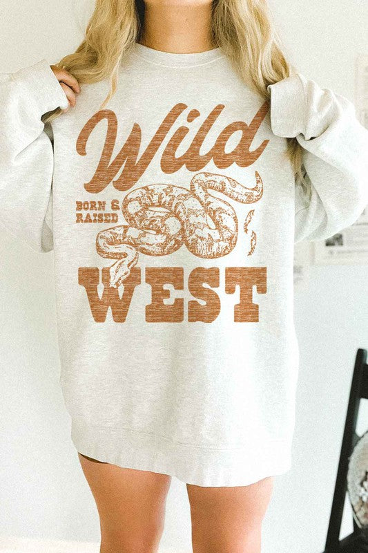 WILD WEST WESTERN COUNTRY OVERSIZED SWEATSHIRT