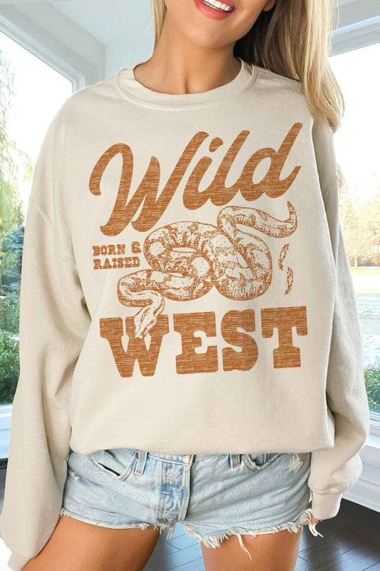 WILD WEST WESTERN COUNTRY OVERSIZED SWEATSHIRT