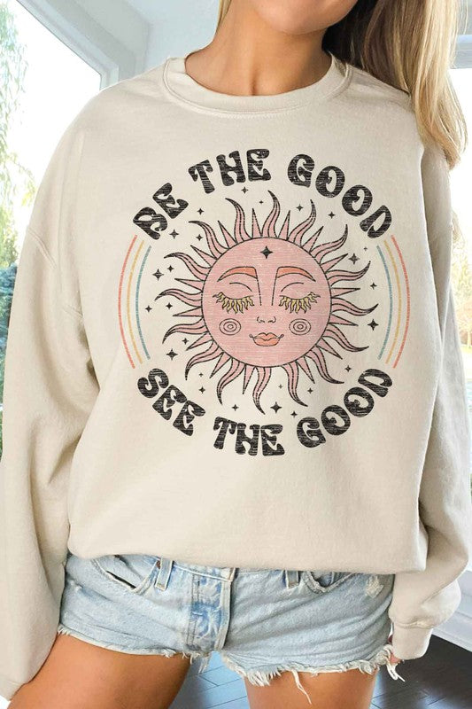 BE THE GOOD SEE THE GOOD OVERSIZED SWEATSHIRT - lolaluxeshop