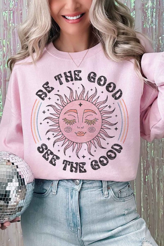 BE THE GOOD SEE THE GOOD OVERSIZED SWEATSHIRT - lolaluxeshop