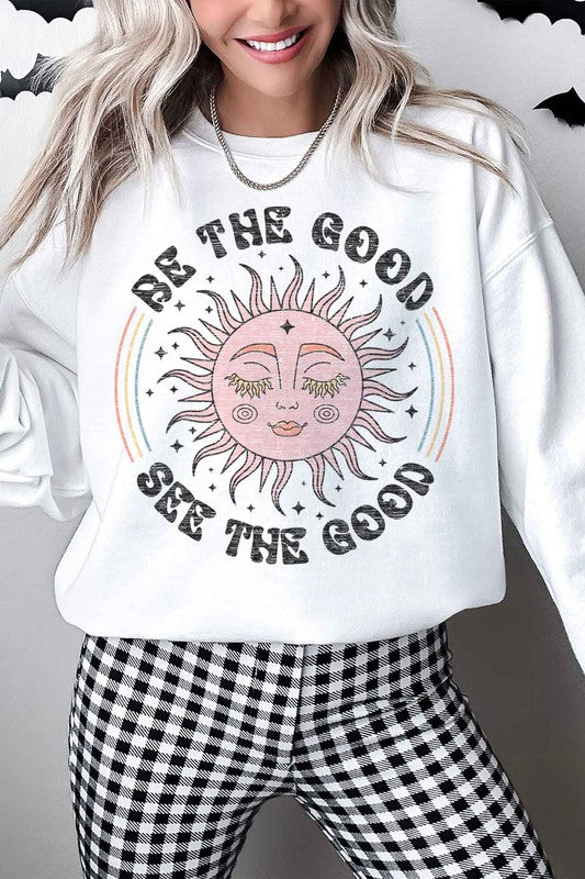 BE THE GOOD SEE THE GOOD OVERSIZED SWEATSHIRT - lolaluxeshop