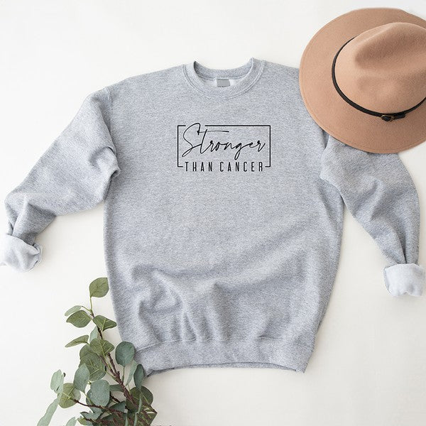 Stronger Than Cancer Sweatshirt - lolaluxeshop