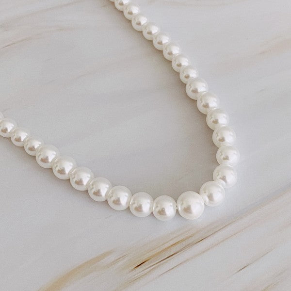 Queen Liz Graduated Pearl Necklace - lolaluxeshop