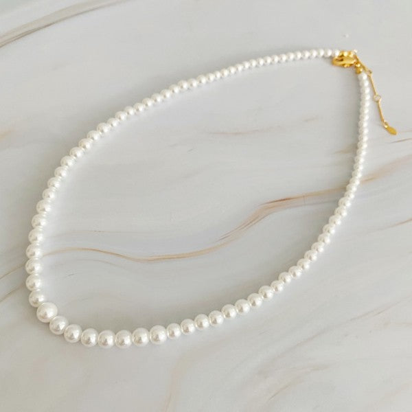 Queen Liz Graduated Pearl Necklace - lolaluxeshop