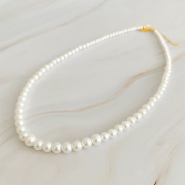 Queen Liz Graduated Pearl Necklace - lolaluxeshop