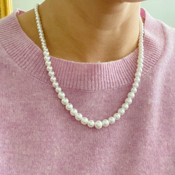 Queen Liz Graduated Pearl Necklace - lolaluxeshop