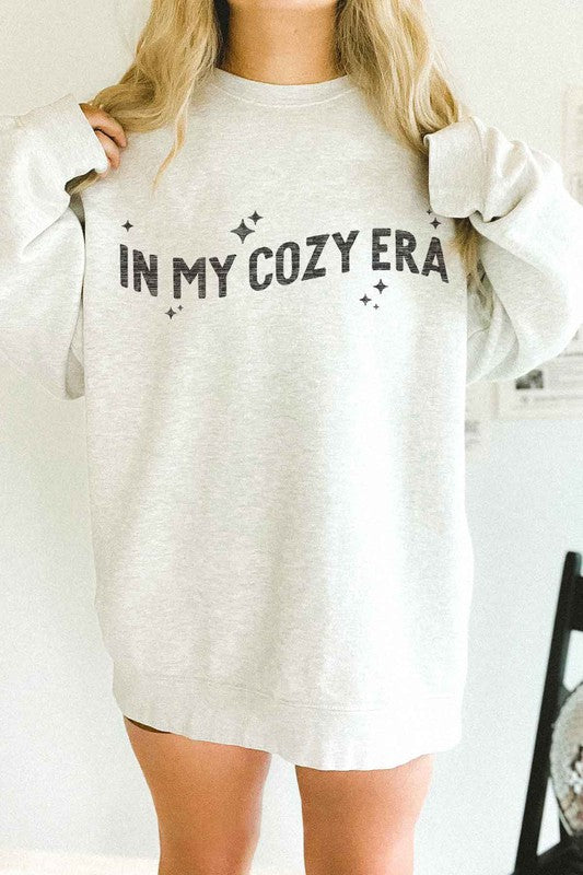 IN MY COZY ERA OVERSIZED SWEATSHIRT - lolaluxeshop