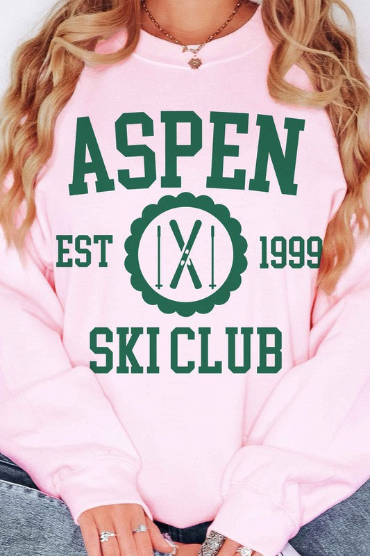 ASPEN SKI CLUB OVERSIZED SWEATSHIRT - lolaluxeshop