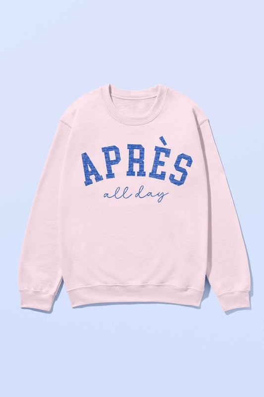 APRES SKI ALL DAY OVERSIZED SWEATSHIRT - lolaluxeshop