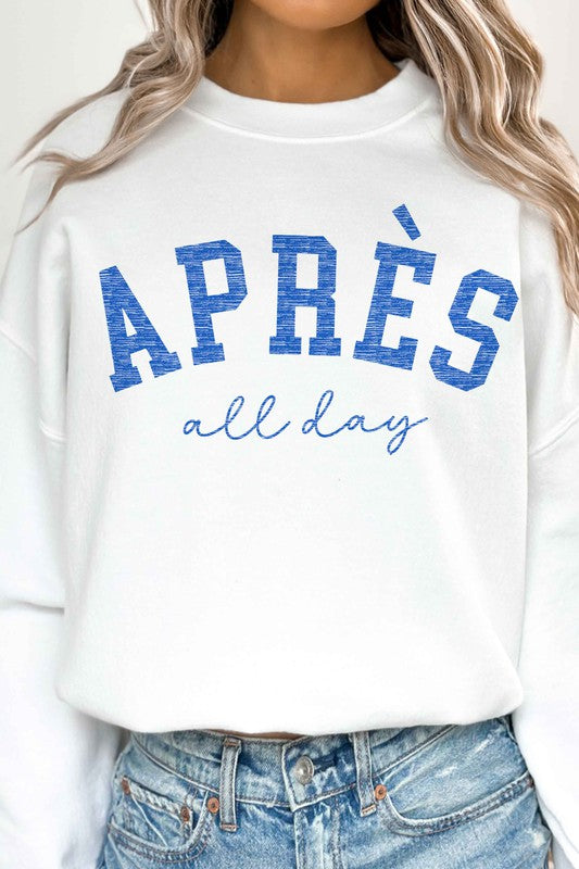 APRES SKI ALL DAY OVERSIZED SWEATSHIRT - lolaluxeshop