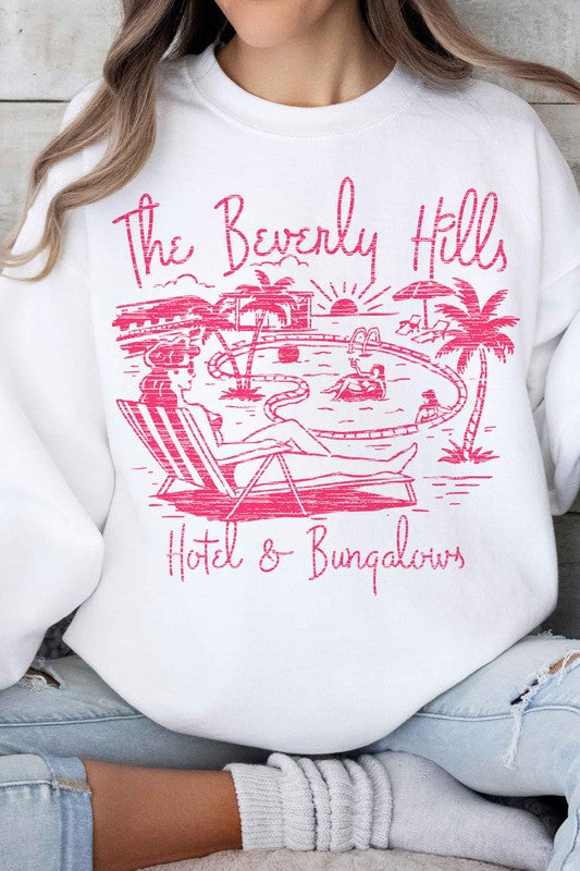 BEVERLY HILLS GRAPHIC SWEATSHIRT - lolaluxeshop