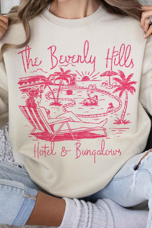 BEVERLY HILLS GRAPHIC SWEATSHIRT - lolaluxeshop