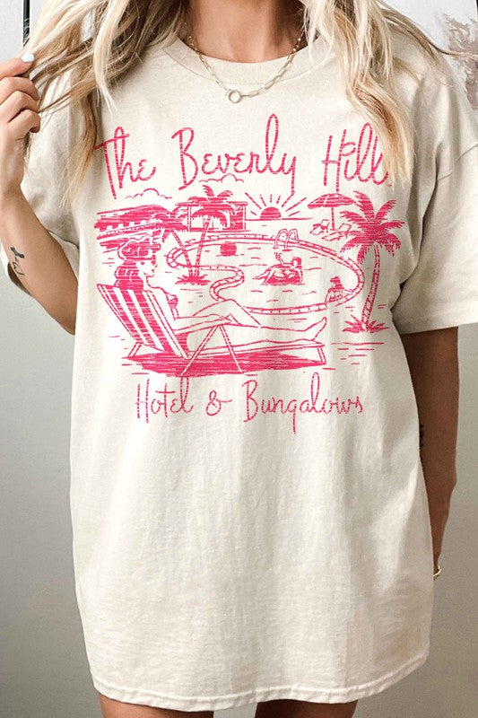 BEVERLY HILLS OVERSIZED TEE - lolaluxeshop