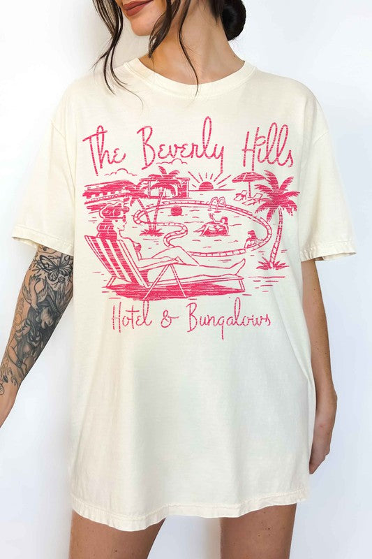 BEVERLY HILLS OVERSIZED TEE - lolaluxeshop