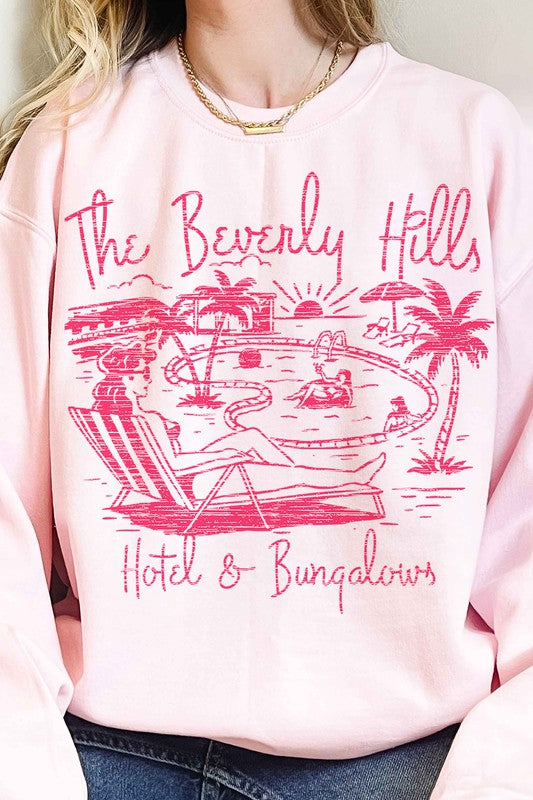 BEVERLY HILLS OVERSIZED SWEATSHIRT - lolaluxeshop