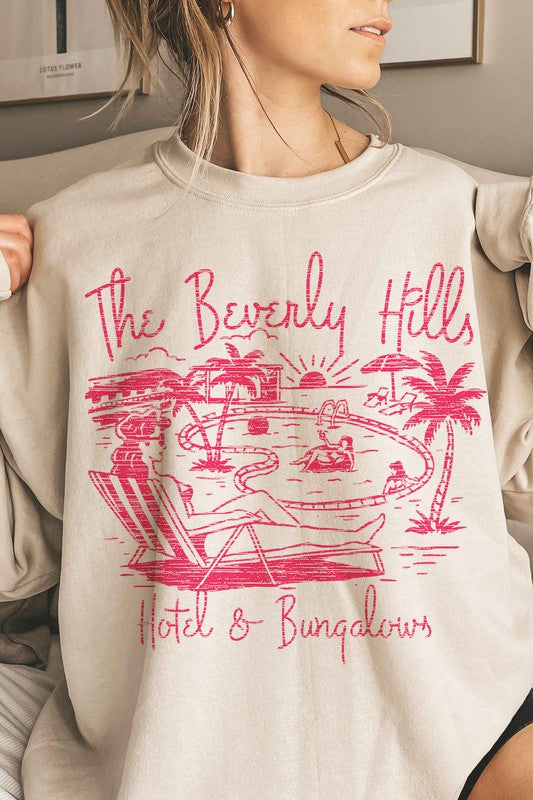 BEVERLY HILLS OVERSIZED SWEATSHIRT - lolaluxeshop