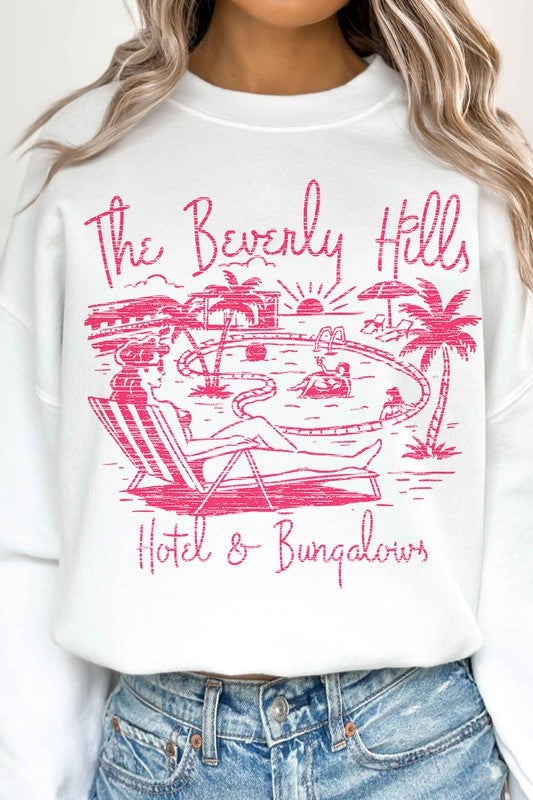 BEVERLY HILLS OVERSIZED SWEATSHIRT - lolaluxeshop