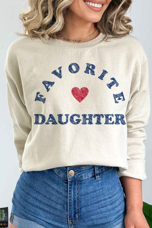 FAVORITE DAUGHTER GRAPHIC SWEATSHIRT - lolaluxeshop