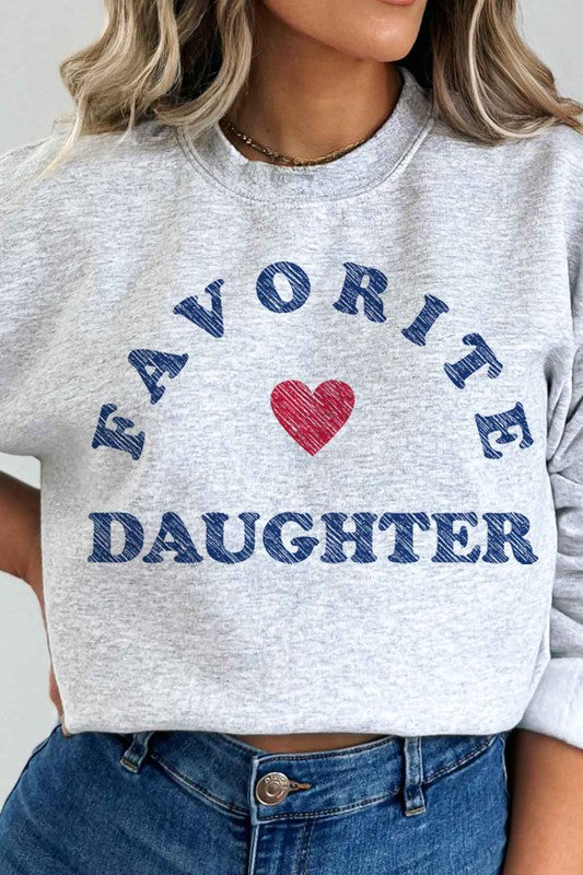 FAVORITE DAUGHTER GRAPHIC SWEATSHIRT - lolaluxeshop