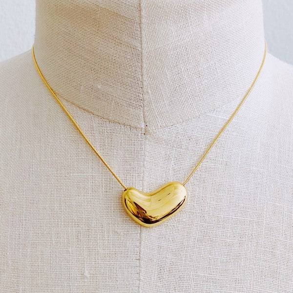 Bold Molten Heart Necklace - lolaluxeshop