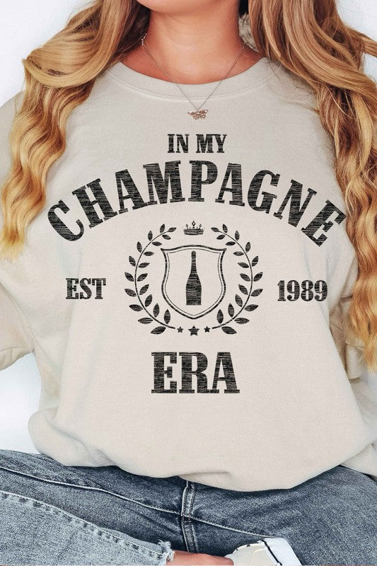 IN MY CHAMPAGNE ERA OVERSIZED SWEATSHIRT - lolaluxeshop