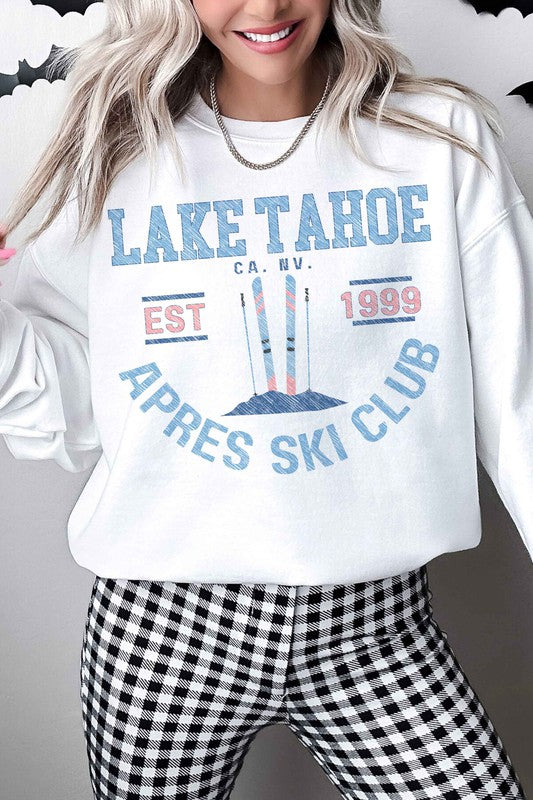 LAKE TAHOE APRES SKI CLUB OVERSIZED SWEATSHIRT - lolaluxeshop