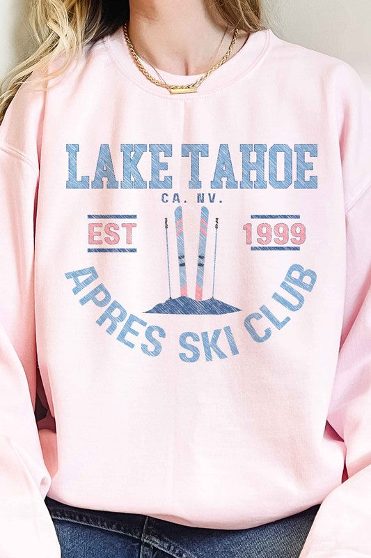 LAKE TAHOE APRES SKI CLUB OVERSIZED SWEATSHIRT - lolaluxeshop