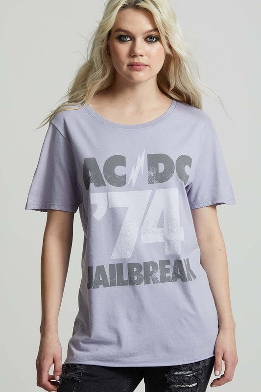 AC/DC Jailbreak '74 Boyfriend Tee - lolaluxeshop