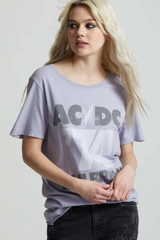 AC/DC Jailbreak '74 Boyfriend Tee - lolaluxeshop