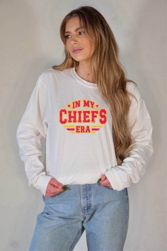 In My Chiefs Era Graphic Long Sleeve Tee - lolaluxeshop