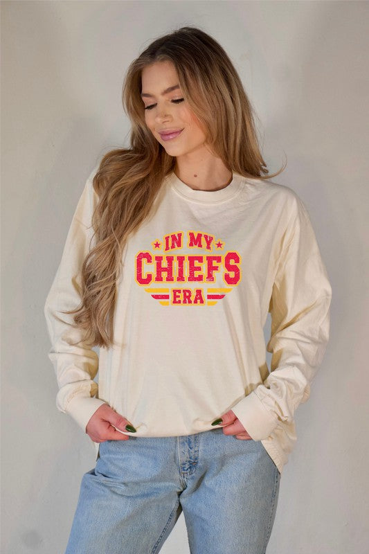 In My Chiefs Era Graphic Long Sleeve Tee - lolaluxeshop