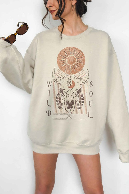 WILD SOUL OVERSIZED SWEATSHIRT - lolaluxeshop