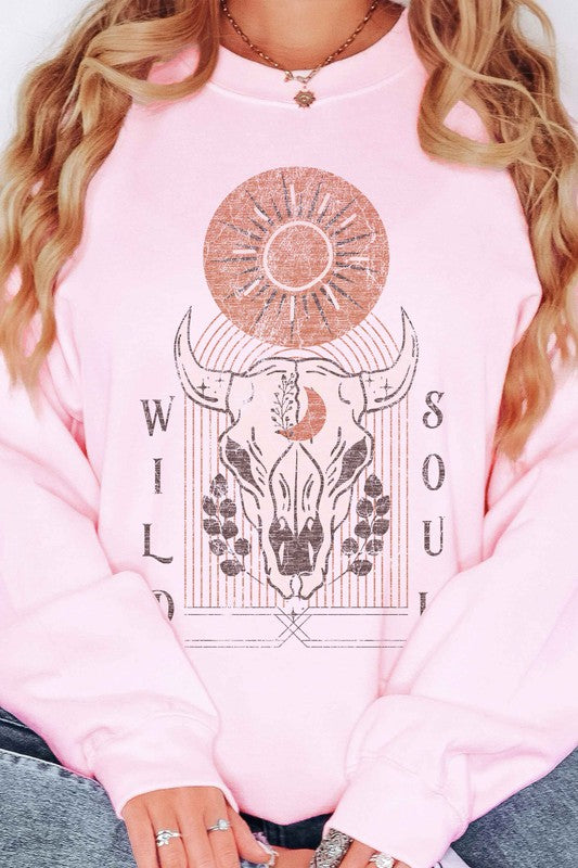 WILD SOUL OVERSIZED SWEATSHIRT - lolaluxeshop