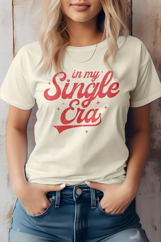 In My Single Era, Valentine Graphic Tee - lolaluxeshop