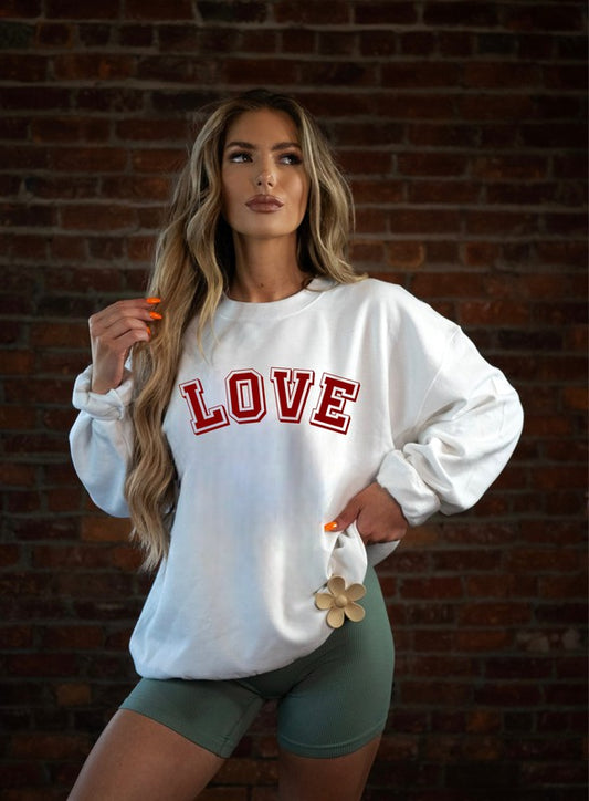 Love Varsity Sweatshirt - lolaluxeshop