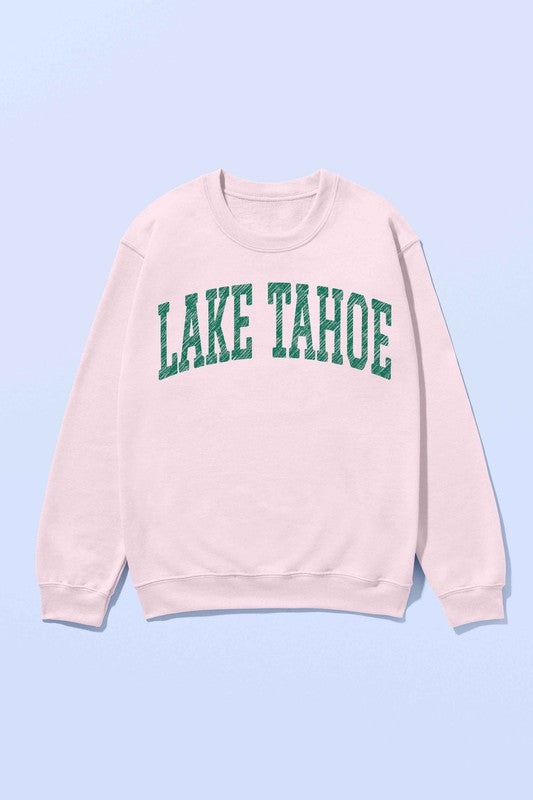 LAKE TAHOE CALIFORNIA NEVADA OVERSIZED SWEATSHIRT - lolaluxeshop