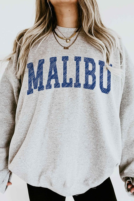 MALIBU CALIFORNIA GRAPHIC SWEATSHIRT - lolaluxeshop