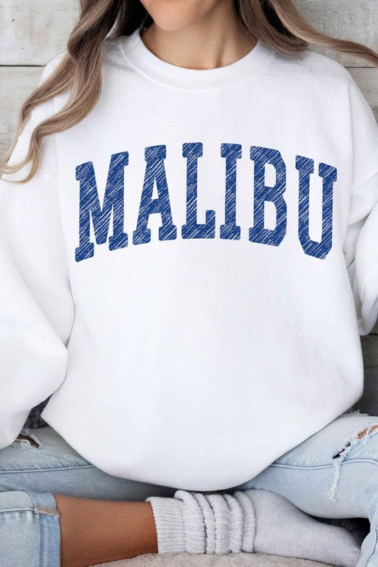 MALIBU CALIFORNIA GRAPHIC SWEATSHIRT - lolaluxeshop