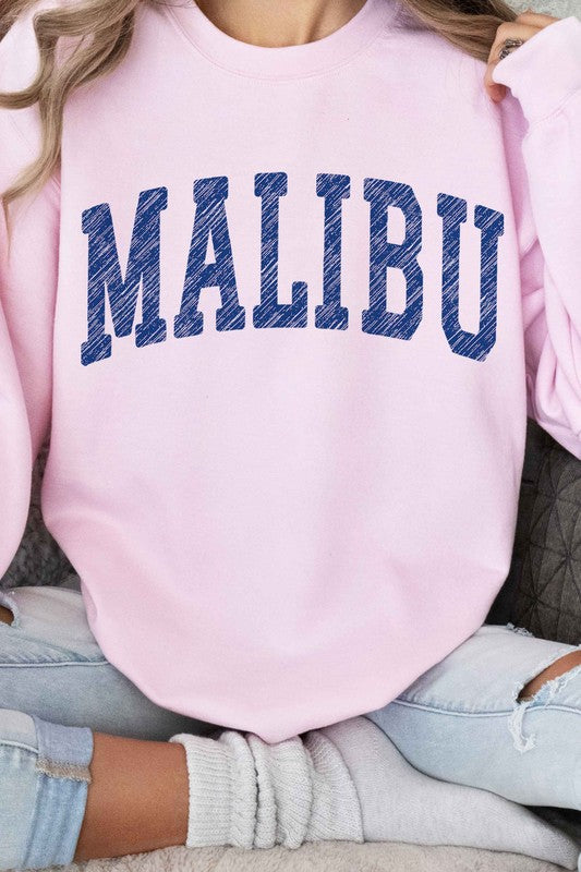 MALIBU CALIFORNIA GRAPHIC SWEATSHIRT - lolaluxeshop