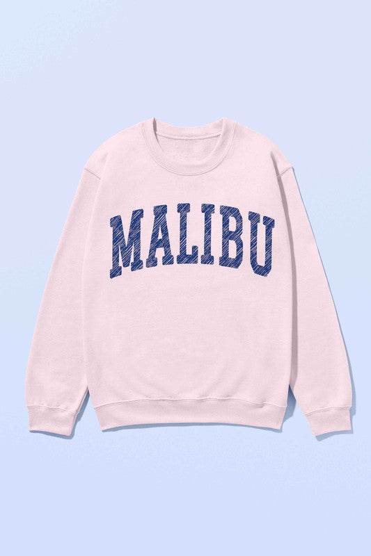 MALIBU CALIFORNIA OVERSIZED SWEATSHIRT - lolaluxeshop