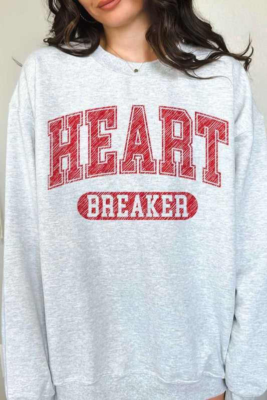 HEART BREAKER VALENTINES GRAPHIC SWEATSHIRT - lolaluxeshop