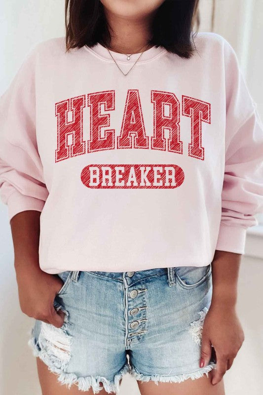 HEART BREAKER VALENTINES GRAPHIC SWEATSHIRT - lolaluxeshop