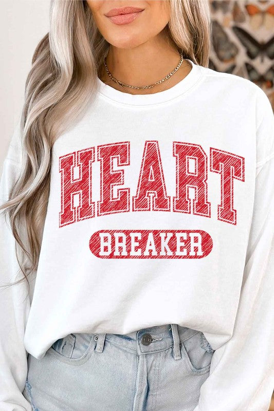 HEART BREAKER VALENTINES GRAPHIC SWEATSHIRT - lolaluxeshop