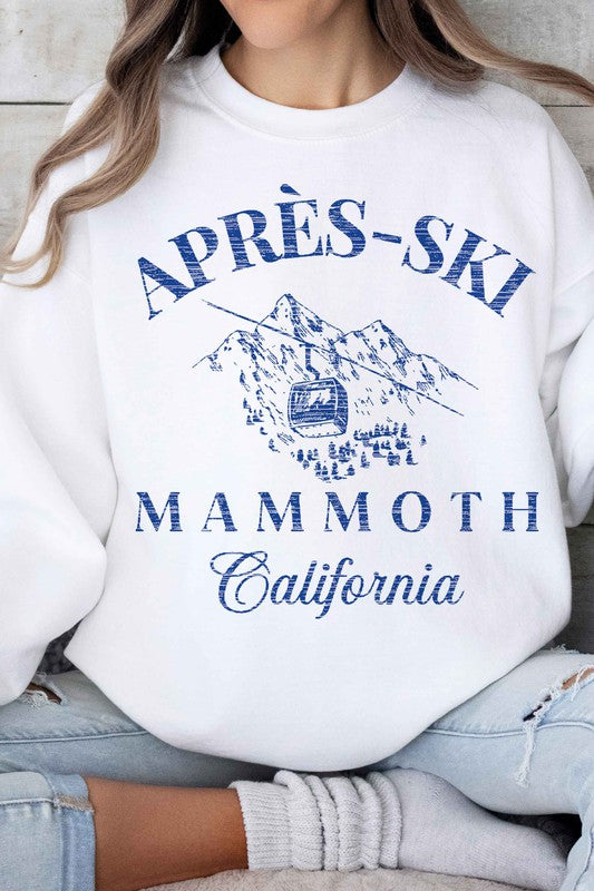 APRES SKI MAMMOTH CALIFORNIA GRAPHIC SWEATSHIRT - lolaluxeshop