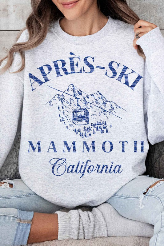 APRES SKI MAMMOTH CALIFORNIA OVERSIZED SWEATSHIRT - lolaluxeshop