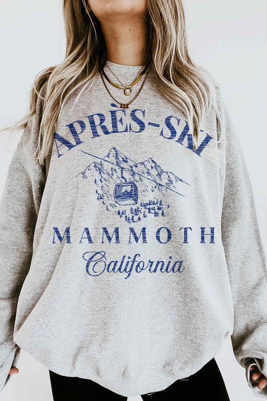 APRES SKI MAMMOTH CALIFORNIA OVERSIZED SWEATSHIRT - lolaluxeshop