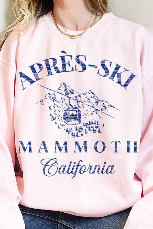 APRES SKI MAMMOTH CALIFORNIA OVERSIZED SWEATSHIRT - lolaluxeshop